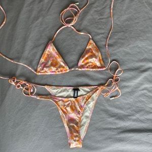 triangl neon pop vinca triangle bikini